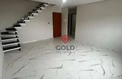 Cobertura com 2 dormitórios à venda, 82 m² por r$ 500.000,00 - jardim guarará - santo andré/sp