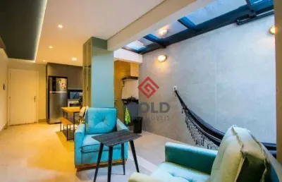 Apartamento com 1 dormitório à venda, 63 m² por r$ 515.000,00 - jardim bela vista - santo andré/sp