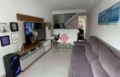 Sobrado com 3 dormitórios à venda, 134 m² por r$ 575.000,00 - vila junqueira - santo andré/sp