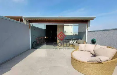 Cobertura com 2 dormitórios à venda, 114 m² por r$ 580.000,00 - parque novo oratório - santo andré/sp