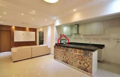 Apartamento com 3 dormitórios à venda, 107 m² por r$ 570.000,00 - jardim santo antônio - santo andré/sp