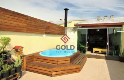 Cobertura com 3 dormitórios à venda, 197 m² por r$ 960.000,00 - jardim santo antônio - santo andré/sp