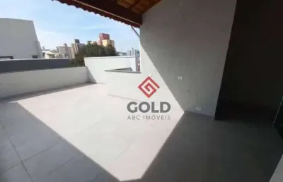 Cobertura com 2 dormitórios à venda, 106 m² por r$ 560.000,00 - vila valparaíso - santo andré/sp