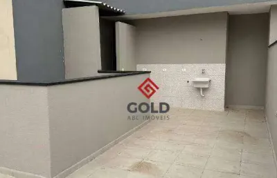 Cobertura com 2 dormitórios, 90 m² - venda por r$ 460.000,00 ou aluguel por r$ 2.465,00/mês - vila príncipe de gales - santo andré/sp