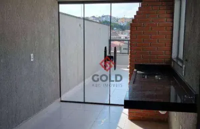 Cobertura com 2 dormitórios à venda, 100 m² por r$ 460.000,00 - jardim santo alberto - santo andré/sp
