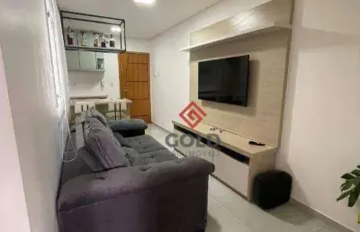 Cobertura com 2 dormitórios à venda, 90 m² por r$ 409.000,00 - vila vitória - santo andré/sp