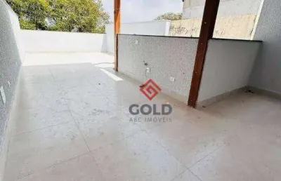 Cobertura com 2 dormitórios à venda, 112 m² por r$ 440.000,00 - vila humaitá - santo andré/sp