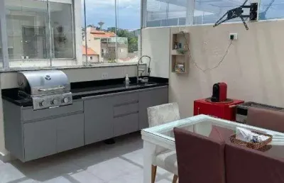 Cobertura com 2 dormitórios à venda, 103 m² por r$ 550.000,00 - parque das nações - santo andré/sp