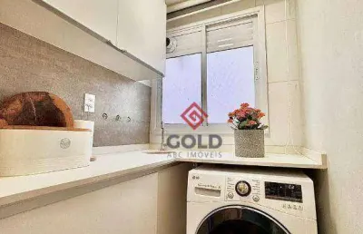 Apartamento com 2 dormitórios para alugar, 83 m² por r$ 6.206,99/mês - jardim - santo andré/sp