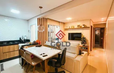 Apartamento com 2 dormitórios à venda, 62 m² por r$ 510.000,00 - vila valparaíso - santo andré/sp