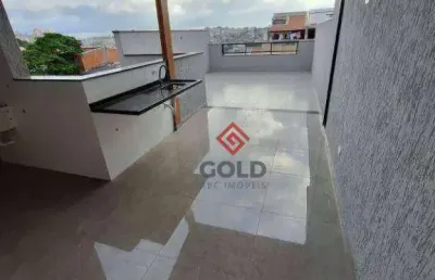 Cobertura com 2 dormitórios à venda, 100 m² por r$ 510.000,00 - parque novo oratório - santo andré/sp