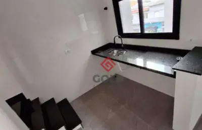 Cobertura com 2 dormitórios à venda, 100 m² por r$ 480.000 - parque novo oratório - santo andré/sp
