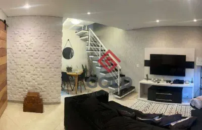 Sobrado com 3 dormitórios à venda, 123 m² por r$ 580.000,00 - jardim santo antônio - santo andré/sp