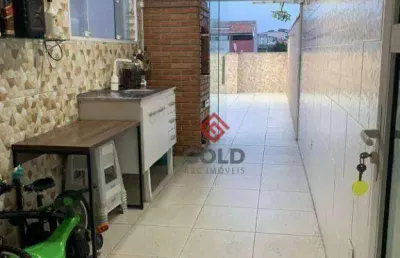Cobertura com 2 dormitórios à venda, 90 m² por r$ 430.000,00 - vila linda - santo andré/sp