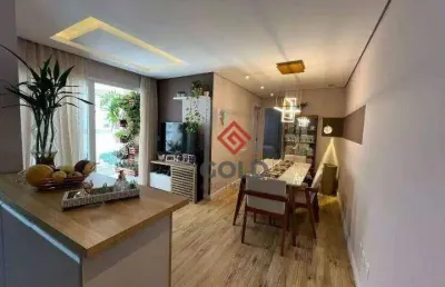 Apartamento com 2 dormitórios à venda, 57 m² - jardim - santo andré/sp