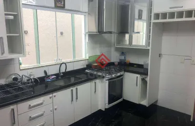 Sobrado com 3 dormitórios para alugar, 128 m² - jardim - santo andré/sp