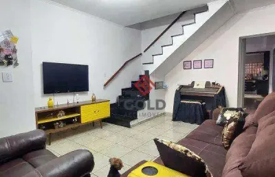 Sobrado com 3 dormitórios à venda, 206 m² por r$ 680.000,00 - vila camilópolis - santo andré/sp