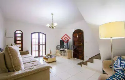 Sobrado com 3 dormitórios à venda, 278 m² por r$ 901.000,00 - vila valparaíso - santo andré/sp