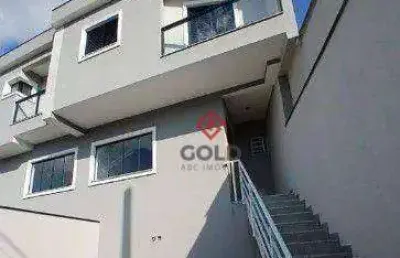 Sobrado com 3 dormitórios à venda, 90 m² por r$ 650.000,00 - parque das nações - santo andré/sp