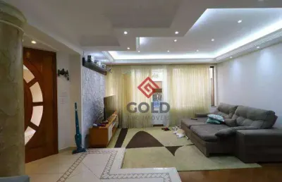 Sobrado com 3 dormitórios para alugar, 204 m² por r$ 7.750,00/mês - jardim - santo andré/sp