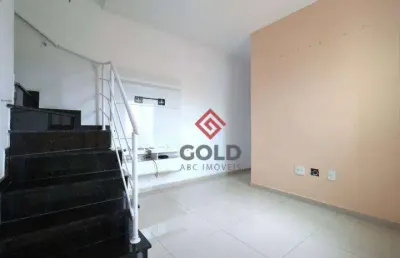 Cobertura à venda, 107 m² por r$ 380.000,00 - vila camilópolis - santo andré/sp