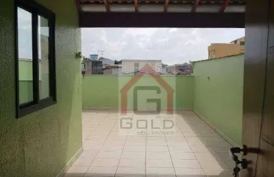 Cobertura à venda, 100 m² por r$ 350.000,00 - vila camilópolis - santo andré/sp
