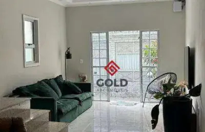 Sobrado com 3 dormitórios, 208 m² - venda por r$ 750.000,00 ou aluguel por r$ 4.245,00/mês - jardim jamaica - santo andré/sp