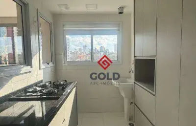Apartamento com 2 dormitórios para alugar, 58 m² por r$ 3.745,00/mês - jardim bela vista - santo andré/sp