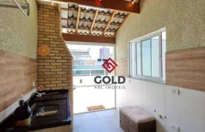 Cobertura com 2 dormitórios para alugar, 94 m² por r$ 2.845,00/mês - vila alpina - santo andré/sp