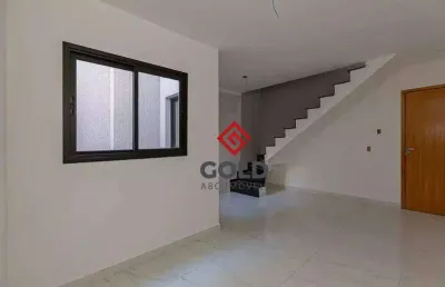 Cobertura com 2 dormitórios à venda, 110 m² por r$ 460.000,00 - jardim utinga - santo andré/sp