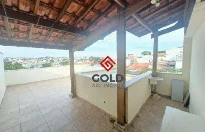 Cobertura com 2 dormitórios, 80 m² - venda por r$ 330.000,00 ou aluguel por r$ 1.975,00/mês - vila alzira - santo andré/sp