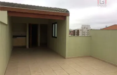 Cobertura com 2 dormitórios à venda, 50 m² por r$ 365.000,00 - vila camilópolis - santo andré/sp