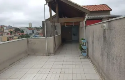 Cobertura com 2 dormitórios para alugar, 88 m² por r$ 2.057,35/mês - parque oratório - santo andré/sp