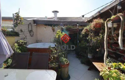 Cobertura com 2 dormitórios à venda, 118 m² por r$ 690.000,00 - parque das nações - santo andré/sp