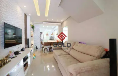 Sobrado com 3 dormitórios à venda, 96 m² por r$ 710.000,00 - parque das nações - santo andré/sp