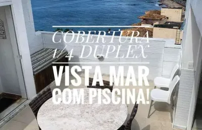 1 quarto duplex vista mar piscina no rio vermelho salvador ba