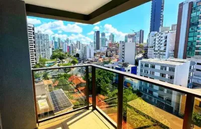 Spot barra: studio de luxo na barra com vista mar lateral e infraestrutura completa! invista, more ou alugue já!