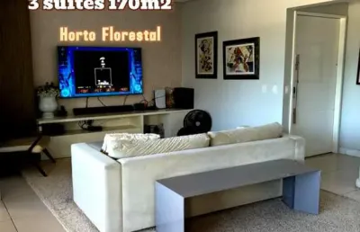 Apartamento de luxo à venda no horto florestal - 3 suítes, 171m², infraestrutura completa, vista livre - agende sua visita!