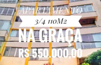 Apartamento com 3 quartos na graça - salvador-ba  suíte, varanda, 110m²  vaga de garagem  portaria 24h  salão de festas  quadra  agende sua visita! 71-99144-4495