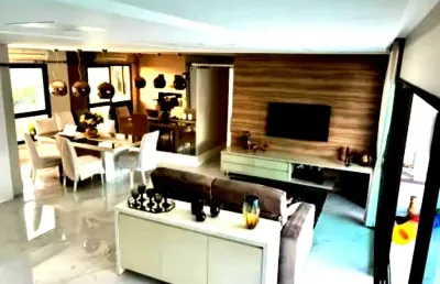Apartamento de luxo à venda em salvador-ba, bairro patamares: 3* suítes - 166m² - vista clube - mobiliado - porteira fechada