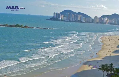 Apartamento com 4 dormitórios à venda, 185 m² frente ao mar na praia de pitangueiras - guarujá/sp