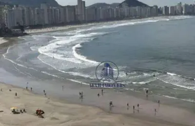 Apartamento à venda no guarujá, na praia das astúrias, frente ao mar, 90 metros de área útil, 02 vagas de garagem e lazer.