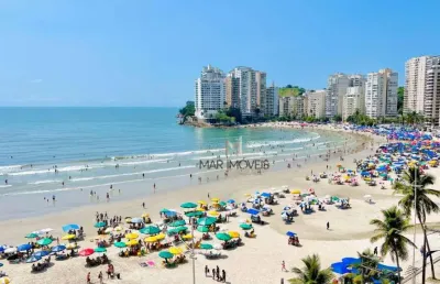 Apartamento com 4 dormitórios à venda, 220 m² por r$ 1.200.000,00 - praia das astúrias - guarujá/sp