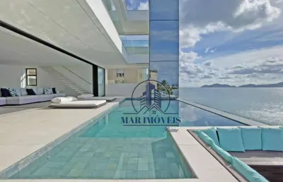 Casa à venda, 950 m² por r$ 14.000.000,00 - península - guarujá/sp