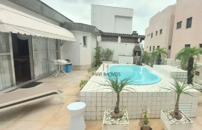 Cobertura à venda, 120 m² por r$ 700.000,00 - praia da enseada - guarujá/sp