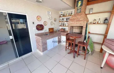 Cobertura com 4 dormitórios à venda, 180 m² por r$ 720.000,00 - praia da enseada - guarujá/sp