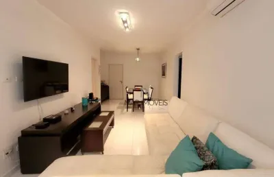 Apartamento à venda na praia das pitangueiras em guarujá - 100 metros úteis - reformado - 2 dormitórios (1 suíte) + dependência de empregada - 1 vaga