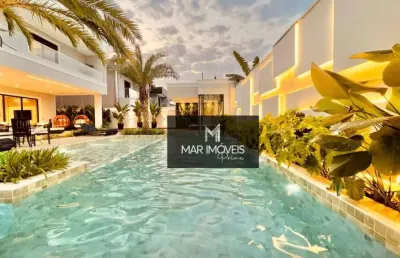 Casa com 7 dormitórios à venda, 962 m² por r$ 14.000.000,00 - acapulco - guarujá/sp