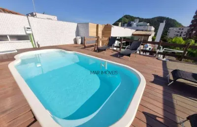 Apartamento à venda, 175 m² por r$ 949.000,00 - praia do tombo - guarujá/sp