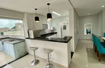 Cobertura reformada com 3 dormitórios à venda, 176 m² por r$ 650.000 - enseada - guarujá/sp